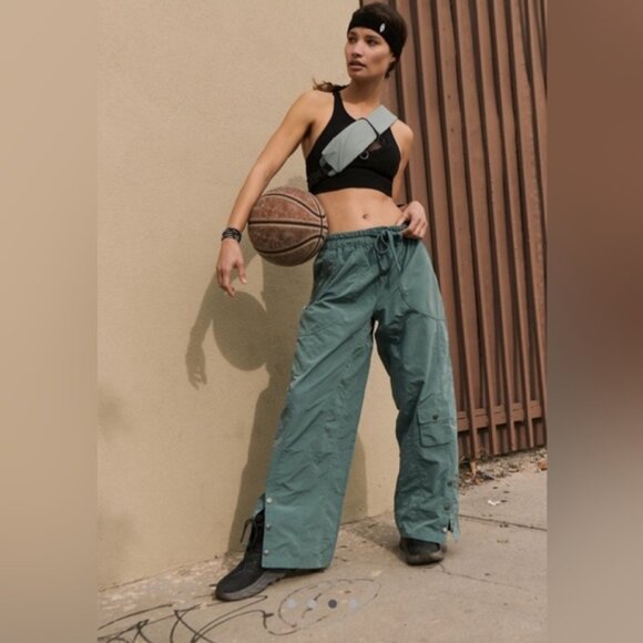 (((Free People Movement))) Stadium Pants "vintage Green" (small) - Picture 3 of 10